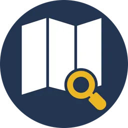 Free Search Map  Icon