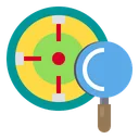 Free Target Data Work Icon