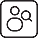 Free Search User Icon Icône