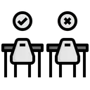 Free Seating Distance Classroom Medical Icon