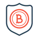 Free Secure Bitcoin Shield Icon
