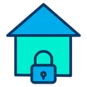 Free Secure Home Secure House Lock Home Icon