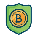 Free Secure Bitcoin Shield Icon