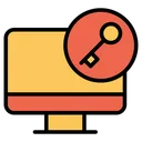 Free Secure Computer  Icon