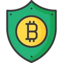 Free Secure Currency Shield Bitcoin Security Icon
