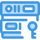 Free Password Secure Server Protected Database Icon