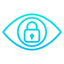 Free Eye Lock Security Icon