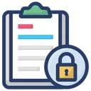 Free Secured List List Security Protected List Icon