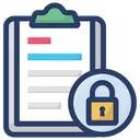 Free Secured List List Security Protected List Icon