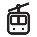 Free Seilbahn Schnee Urlaub Symbol