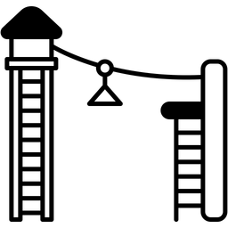 Free Seilrutsche  Symbol