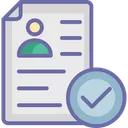 Free Seleccion De Trabajo Candidato Marca De Verificacion Icono