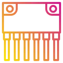 Free Semiconductor Transistor Chip Icon