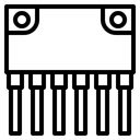 Free Semicondutor Transistor Chip Ícone