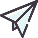 Free Send Telegram Paper Icon