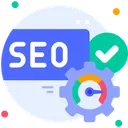 Free Seo Optimize Done Setting Icon