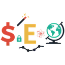 Free SEO Welt SEO Paket SEO Dienste Symbol