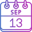 Free September Calendar Days Time And Date Icon