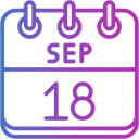 Free September Calendar Days Time And Date Icon