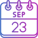 Free September Calendar Days Time And Date Icon