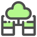 Free Server Connected Server Cloud Icon