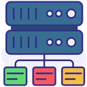 Free Servernetzwerk Server Datenbank Symbol