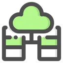 Free Server Verbunden Server Cloud Icon