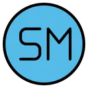 Free Dienstleistungsmarke SM SM Zeichen Symbol