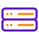 Free Servidor Banco De Dados Armazenamento Ícone