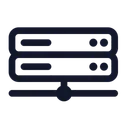 Free Servidor Base De Datos Almacenamiento Icon