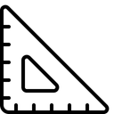 Free Set Square Measurement Scaling Tool Icon