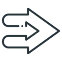 Free Seta direita  Ícone