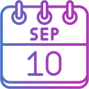Free Setembro Dias Do Calendario Hora E Data Ícone