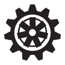 Free Gear Wheel Machine Icon