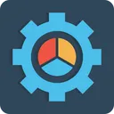 Free Setting Gear Pie Icon