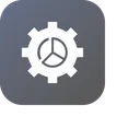 Free Setting Gear Pie Icon