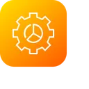 Free Setting Gear Pie Icon