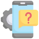 Free Setting Smartphone With Question Sign  Icon
