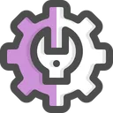 Free Settings Gear Support Icon