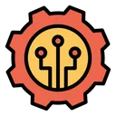 Free Connection Settings Connection Cogwheel Icon