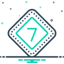 Free Seven Numerical Number Icon