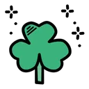 Free Leaf Luck Saint Patricks Day Icon