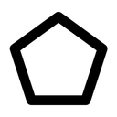 Free Shape Pentagon Icon