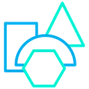 Free Triangle Rectangle Hexagon Icon