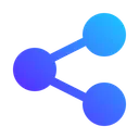 Free Share Social Network Connector Icon