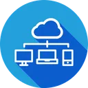 Free Share Cloud Network Icon
