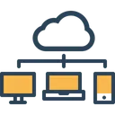 Free Share Cloud Network Icon