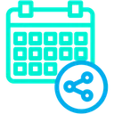 Free Share Schedule Calender Icon