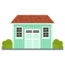 Free Shed Roofed Structure Outhouse Icon