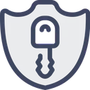 Free Shield Key Security Icon